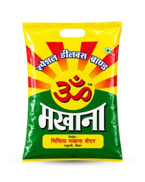 OM Makhana 100g pack – premium GI Tagged Mithila Makhana (fox nuts)